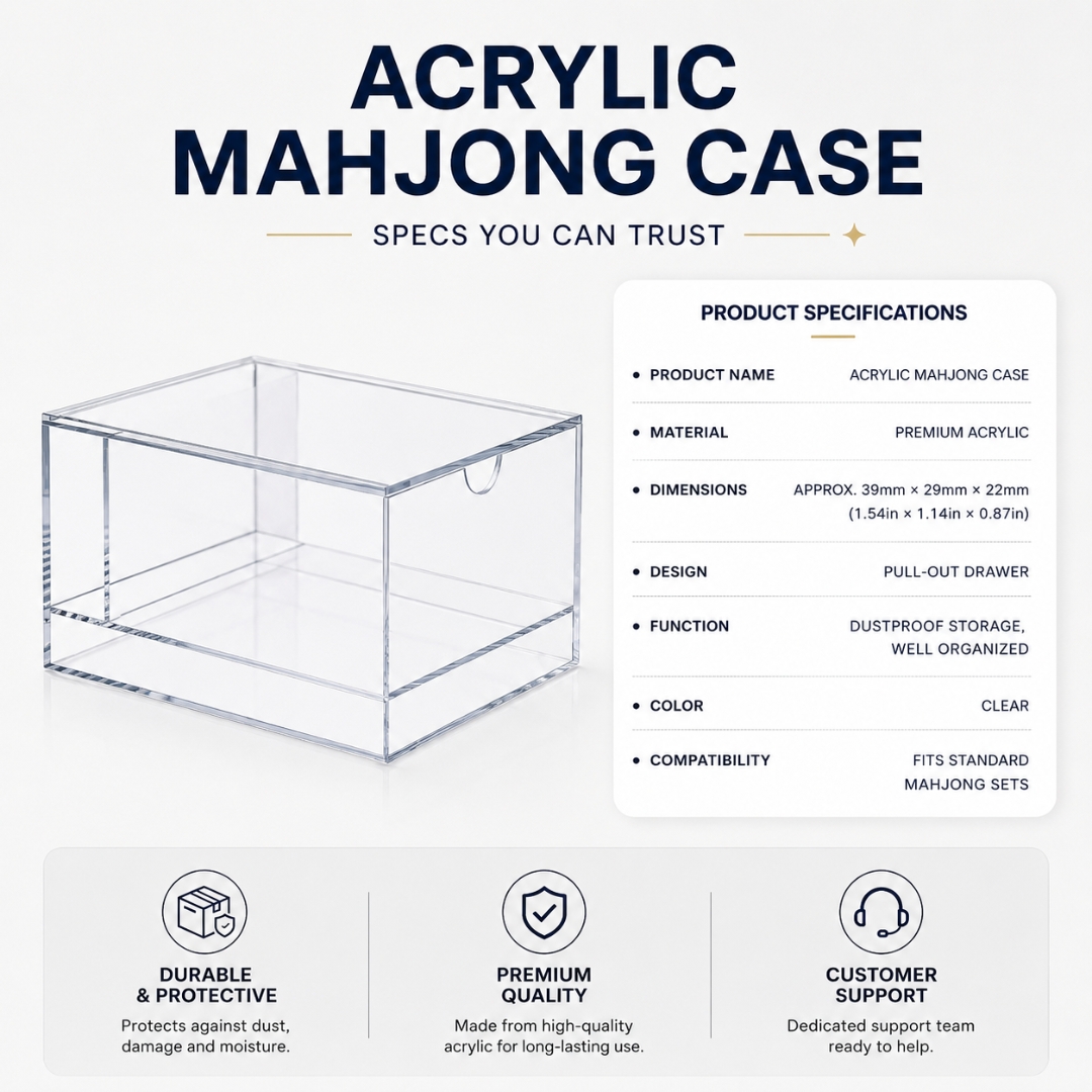 Acrylic Mahjong Case - Image 2