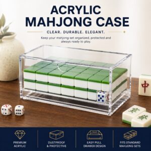 Acrylic Mahjong Case