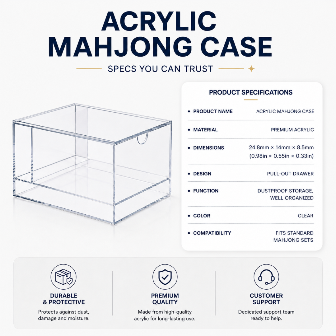 Acrylic Mahjong Case - Image 2
