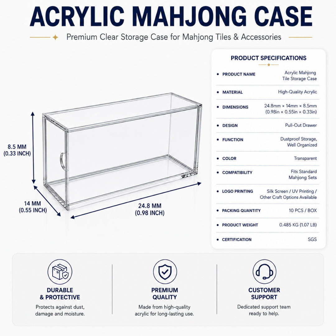 Acrylic Mahjong Case - Image 3